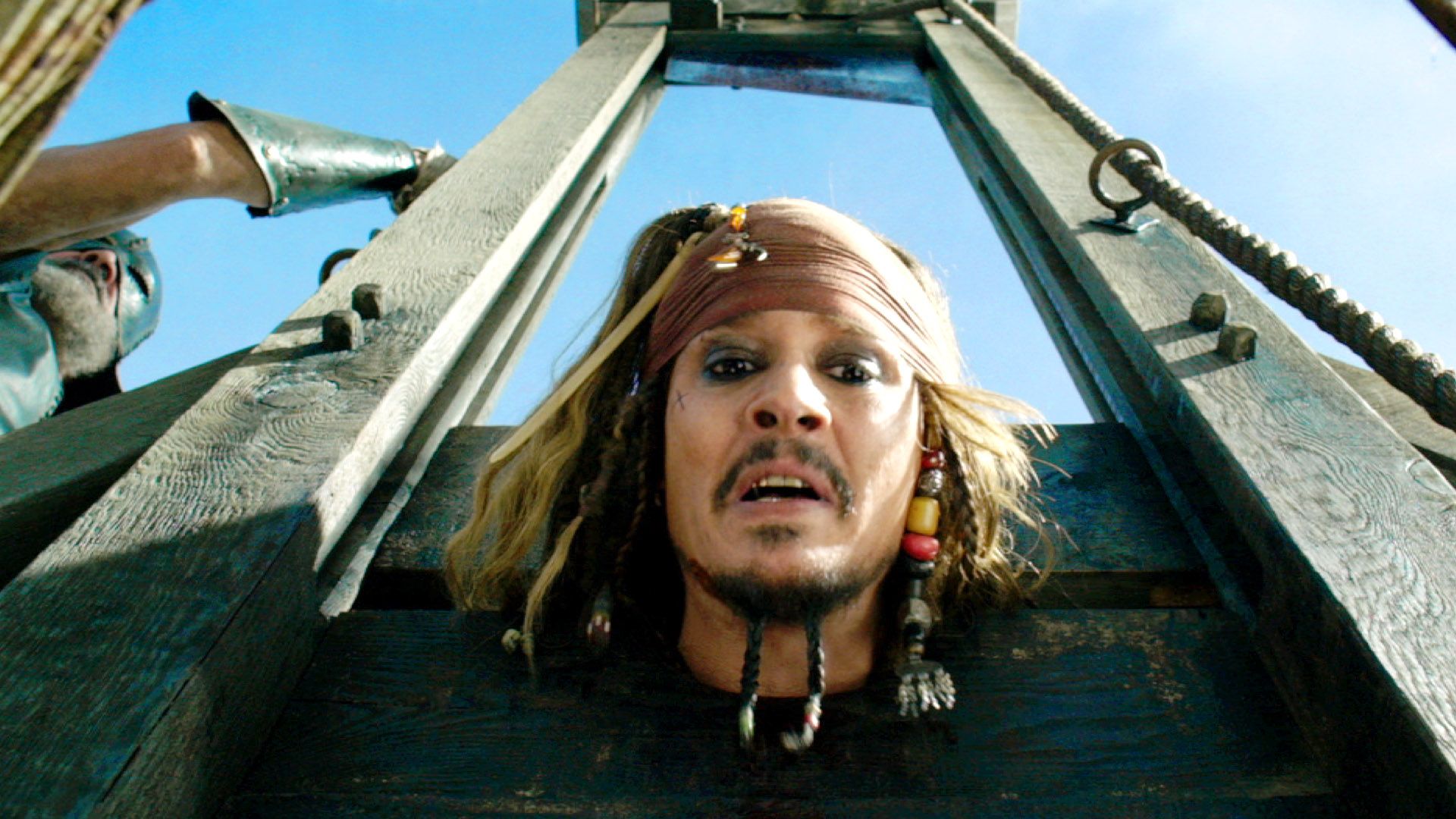 Jack Sparrow Guillotine Scene in Dead Men Tell No Tales