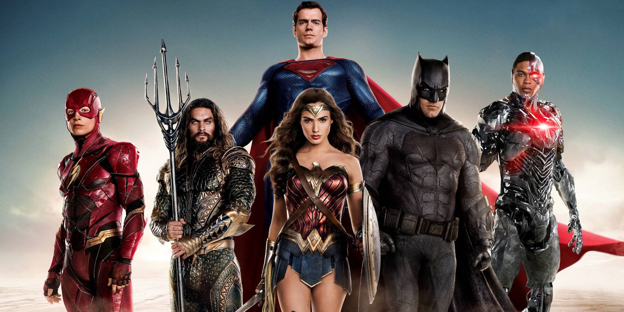 The Justice League as seen in 2017's Justice League