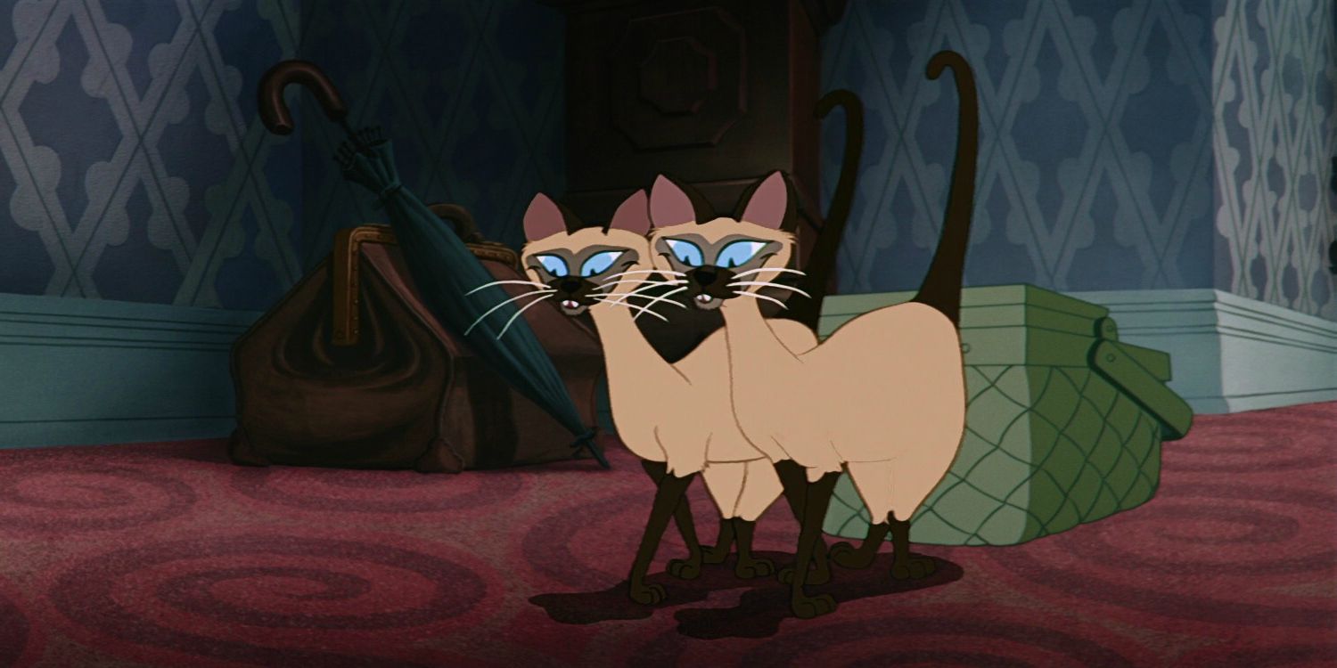 The Siamese cats in Lady and the Tramp.