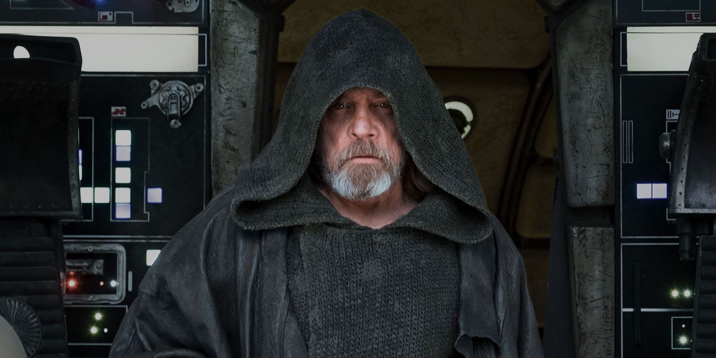 Mark Hamill as Luke Skywalker on the Millennium Falcon in Star Wars The Last Jedi