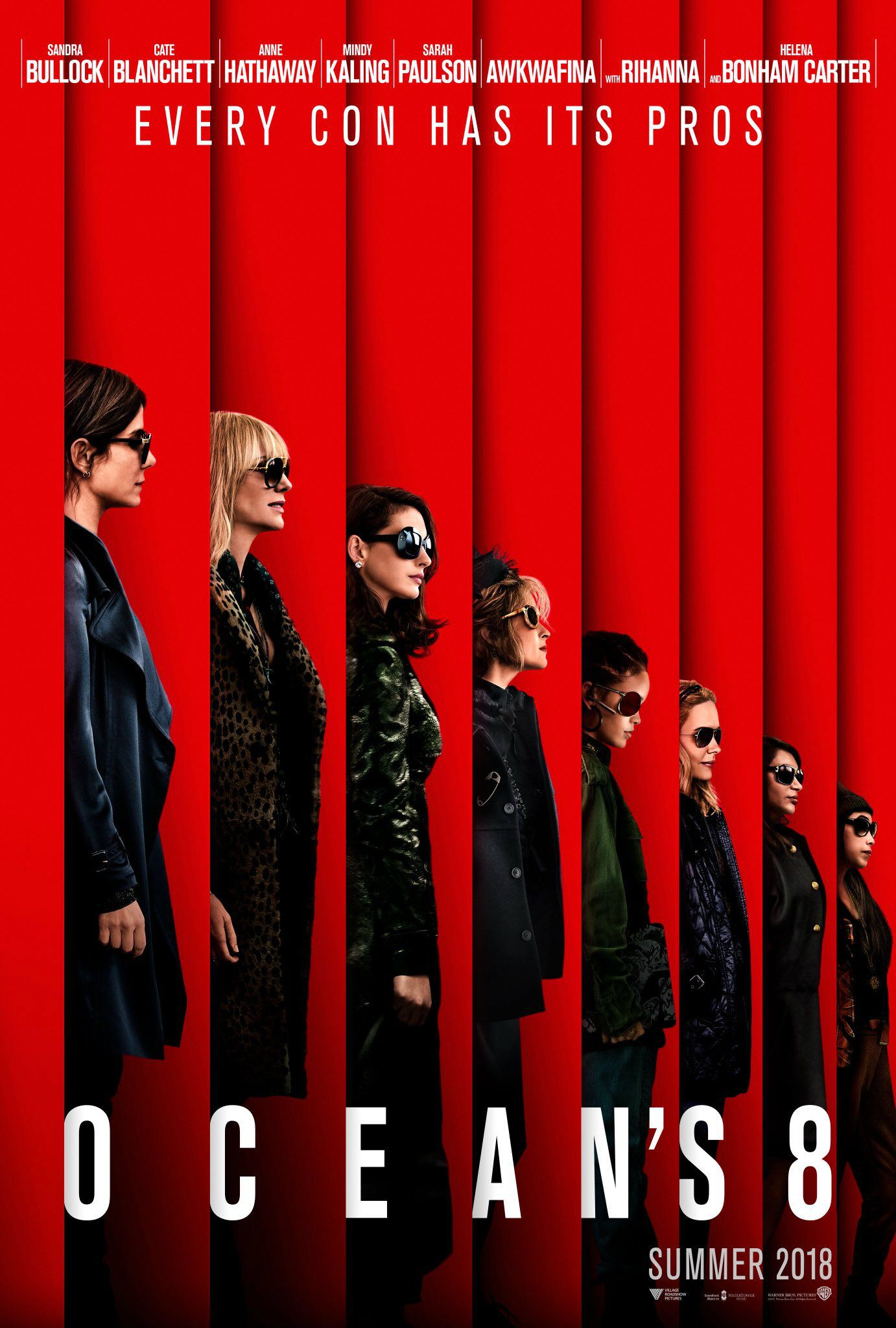 Ocean’s 8 Poster Lines Up The Movie’s All Star Cast