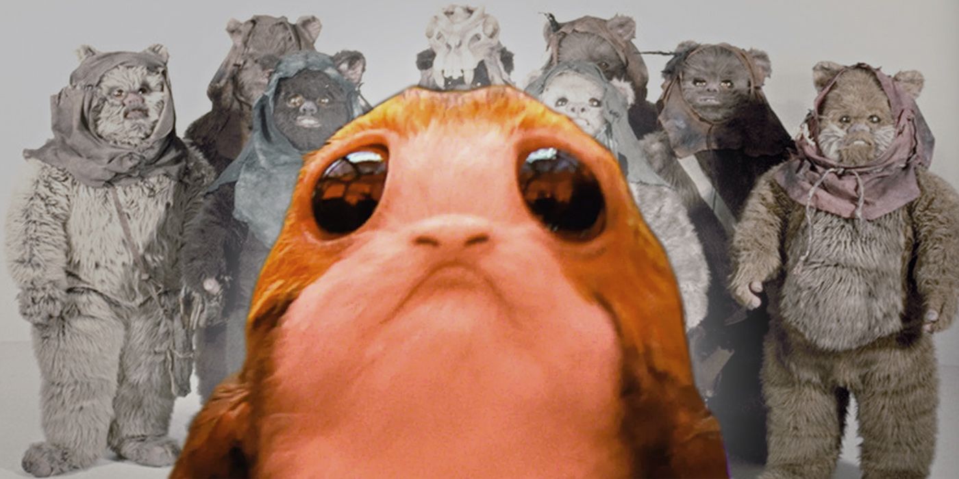 Porgs and Ewoks in Star Wars