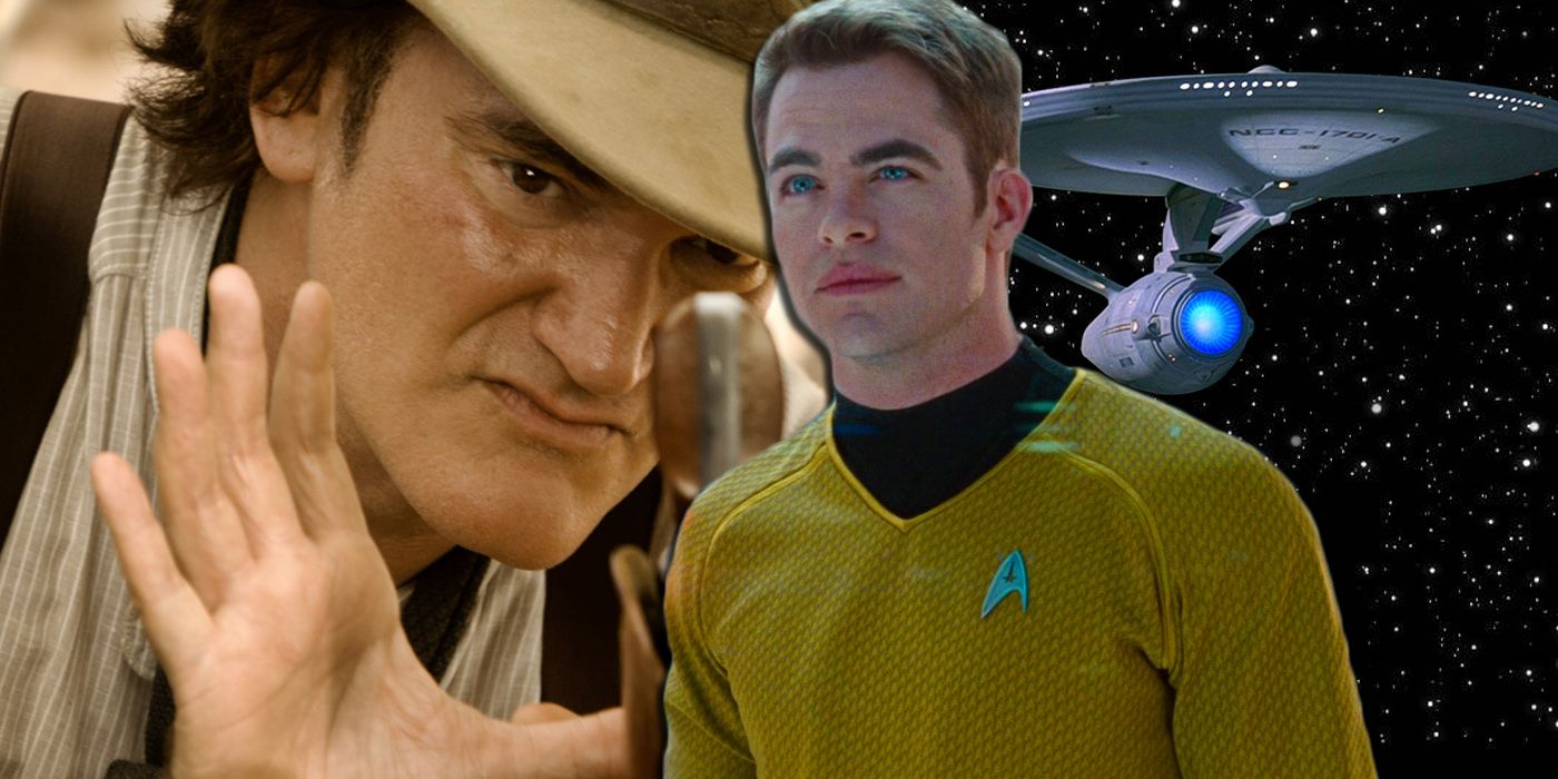 Quentin Tarantino and Kirk from Star Trek