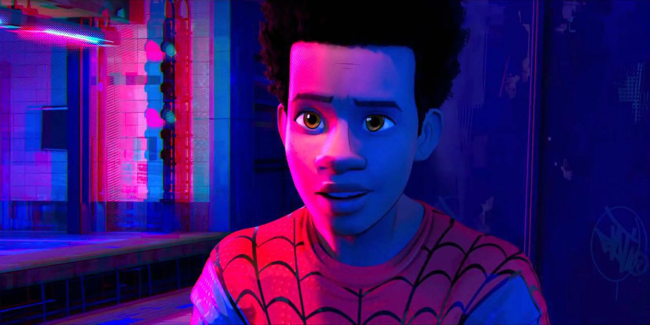 Miles Morales looks on from Spider-Man Into The Spider-Verse