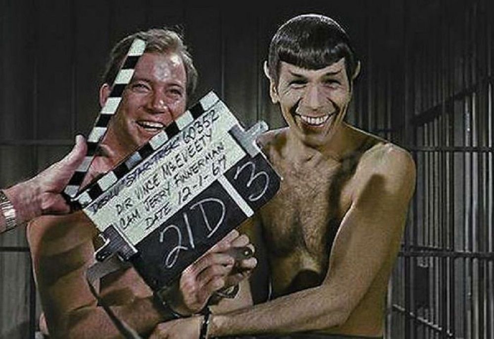 Star Trek BTS Kirk Spock Prison