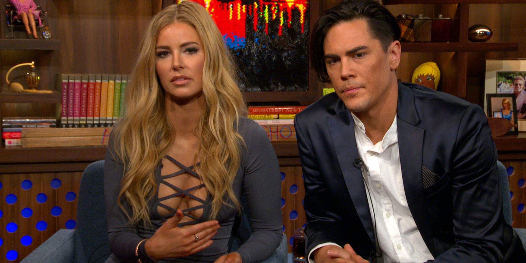 Tom Sandoval and Ariana Madix from Vanderpump Rules looking miserable together