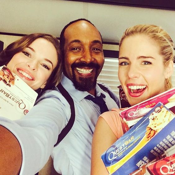 The Flash Danielle Panabaker Jesse L. Martin and Emily Bett Rickards