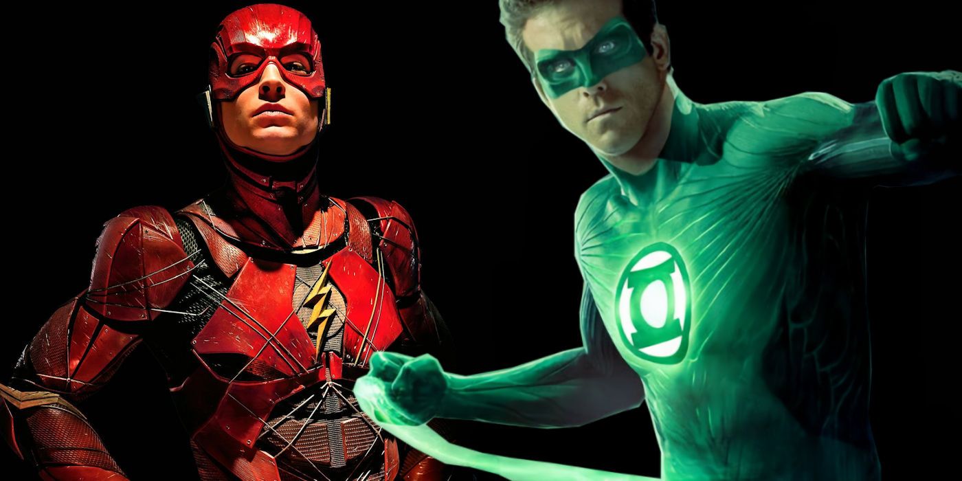 Ezra Miller as the Flash Ryan Reynolds as Green Lantern