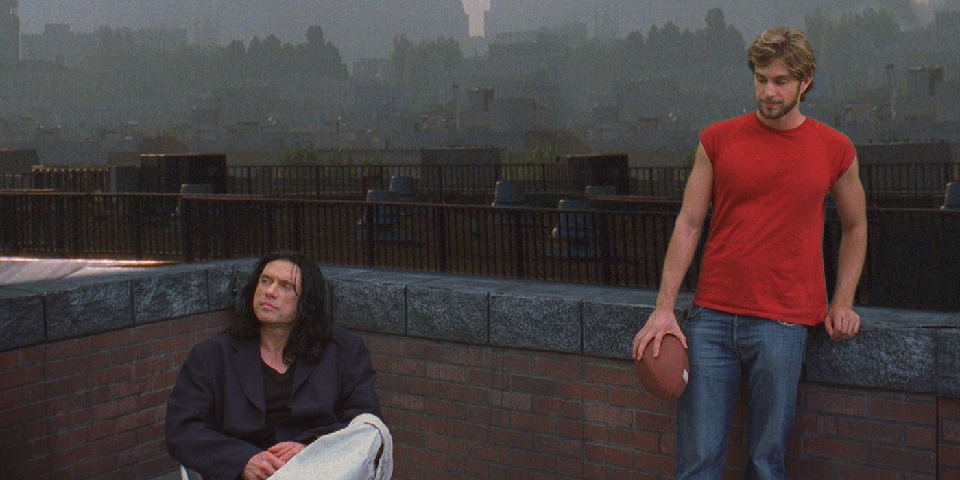 Tommy Wiseau and Greg Sestero in The Room