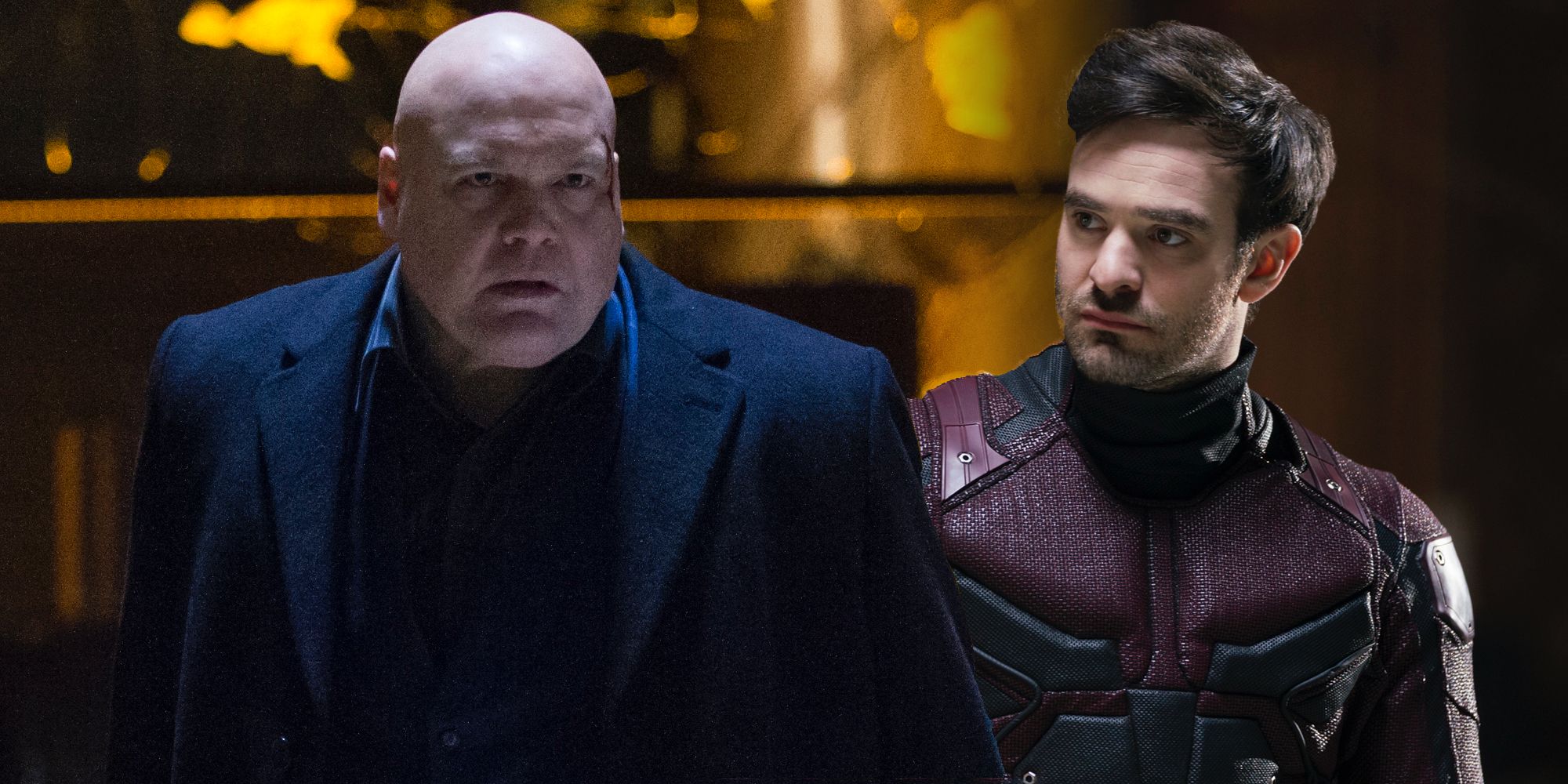 Vincent D'Onofrio and Charlie Cox in Daredevil