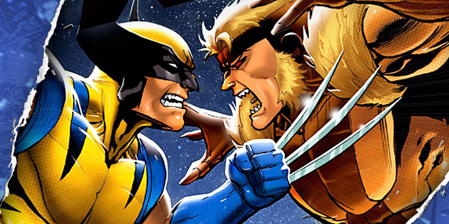 Wolvering fighting Sabretooth in X-Men The Animated Series