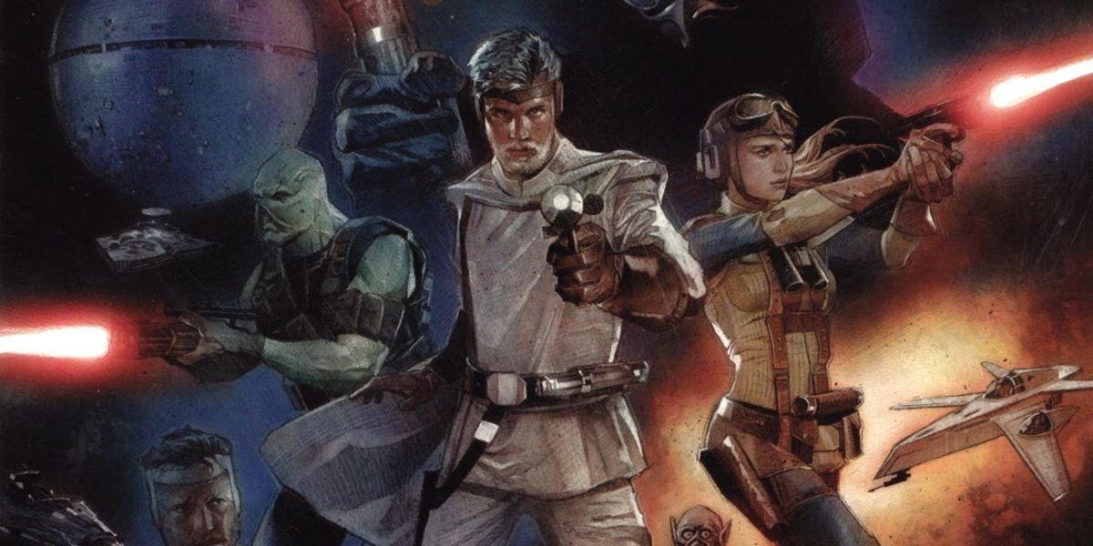 The comic book version of an early draft of &quot;The Star Wars&quot; with General Luke Skywalker