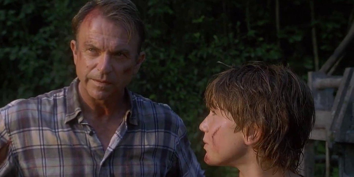 Dr. Alan Grant and Eric Kirby in Jurassic Park 3.