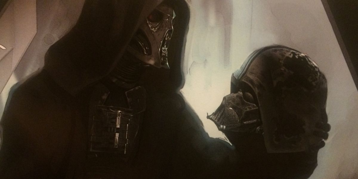 An early piece of concept art depicting Jedi Killer, later named Kylo Ren