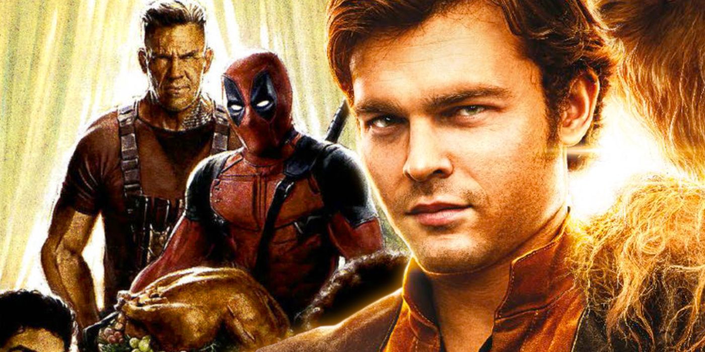 Alden Ehrenreich as Han Solo and Cable with Deadpool 2