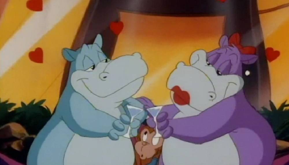 Animaniacs teve piada sexual com cantor famoso não barrada pela censura 3 Flavio e Marita Hippo em Animaniacs (Reprodução)