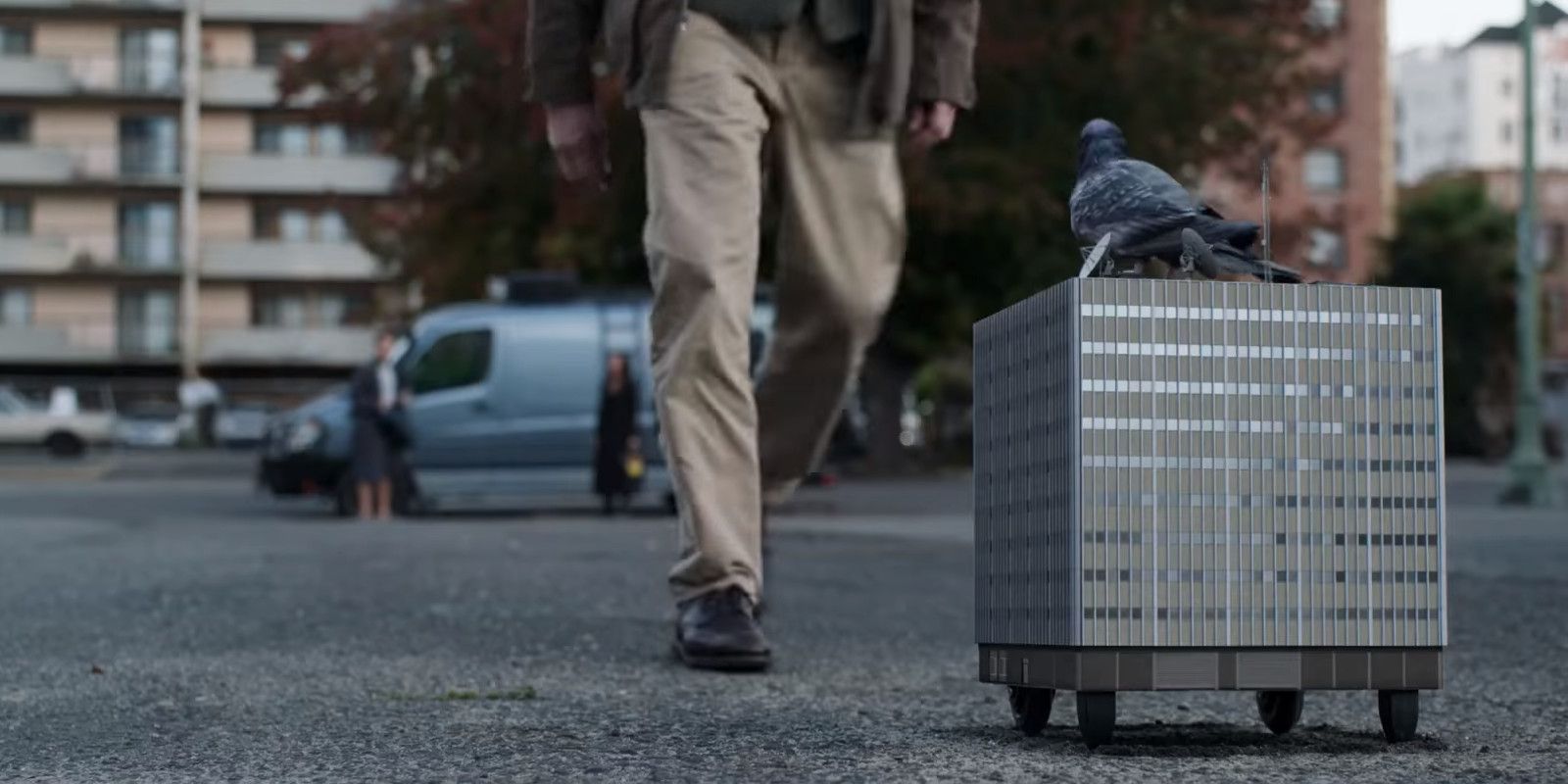 Ant-Man and the Wasp Pym Enterprises Building Shrunken With Pigeon