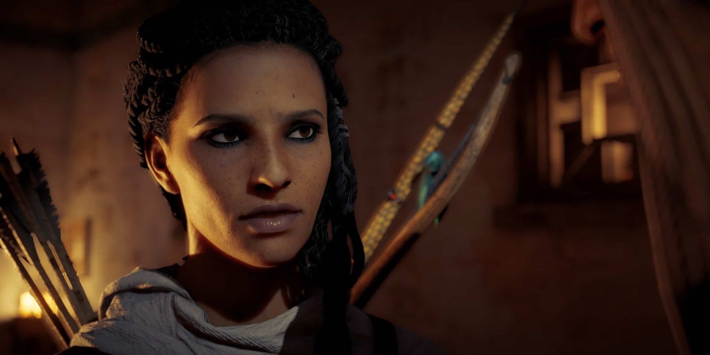 Amunet looks curious in Assassin's Creed Origins