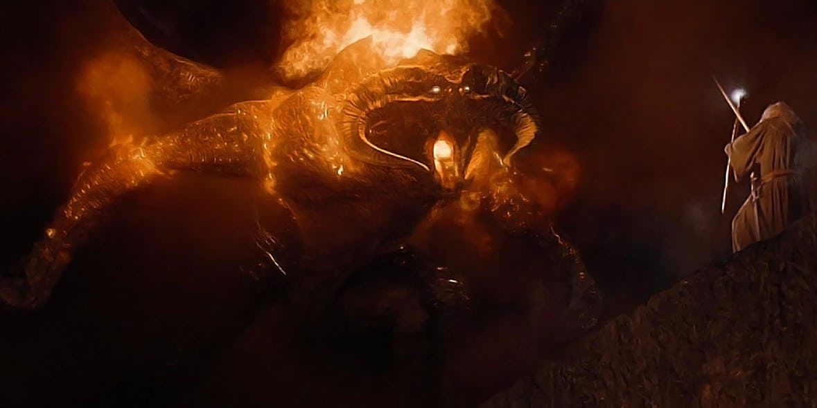 Mines of Moria Balrog Lord of the Rings: 15 Things That Make No Sense About Gandalf