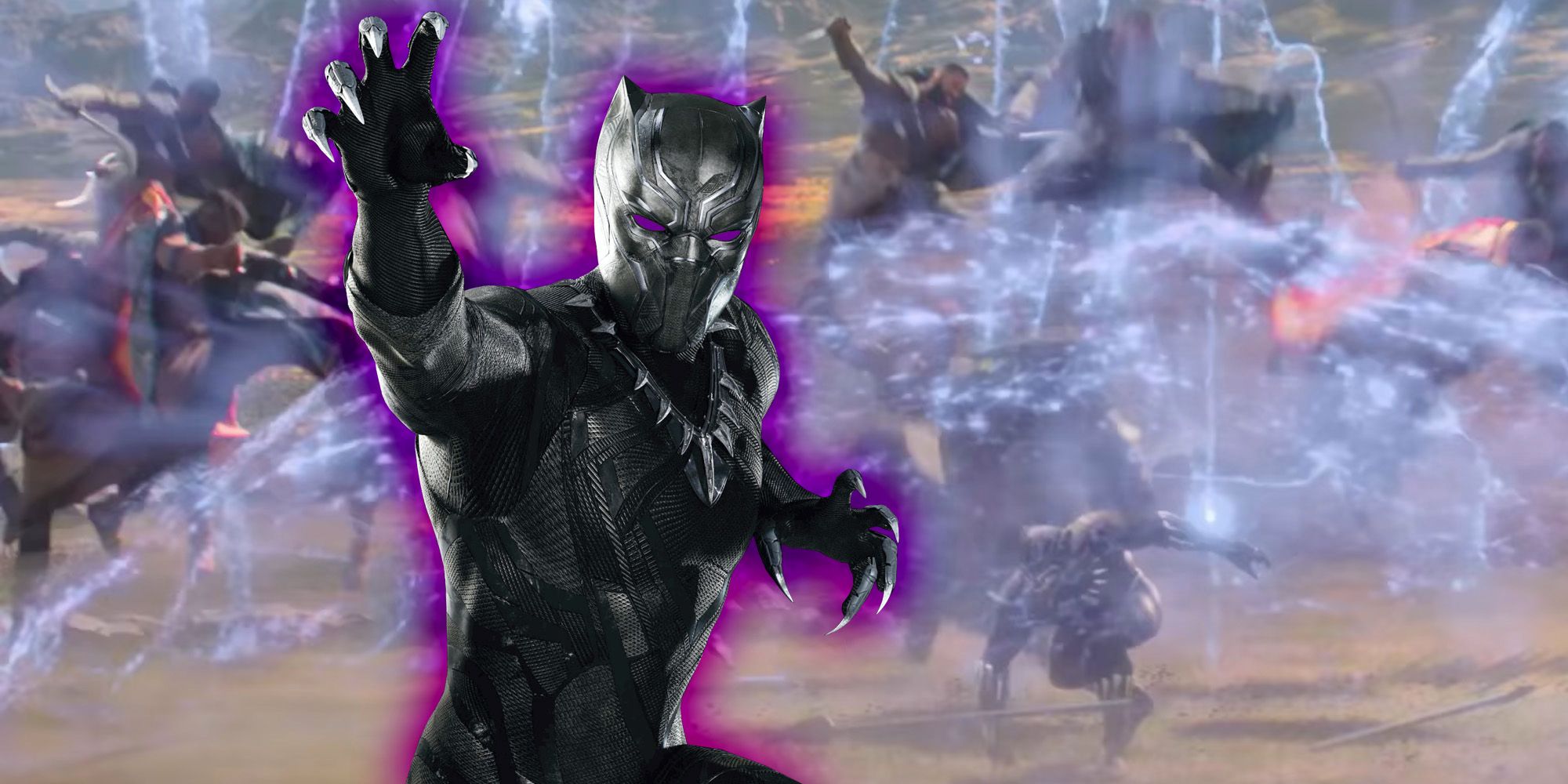 Black Panther's purple suit from the movies.