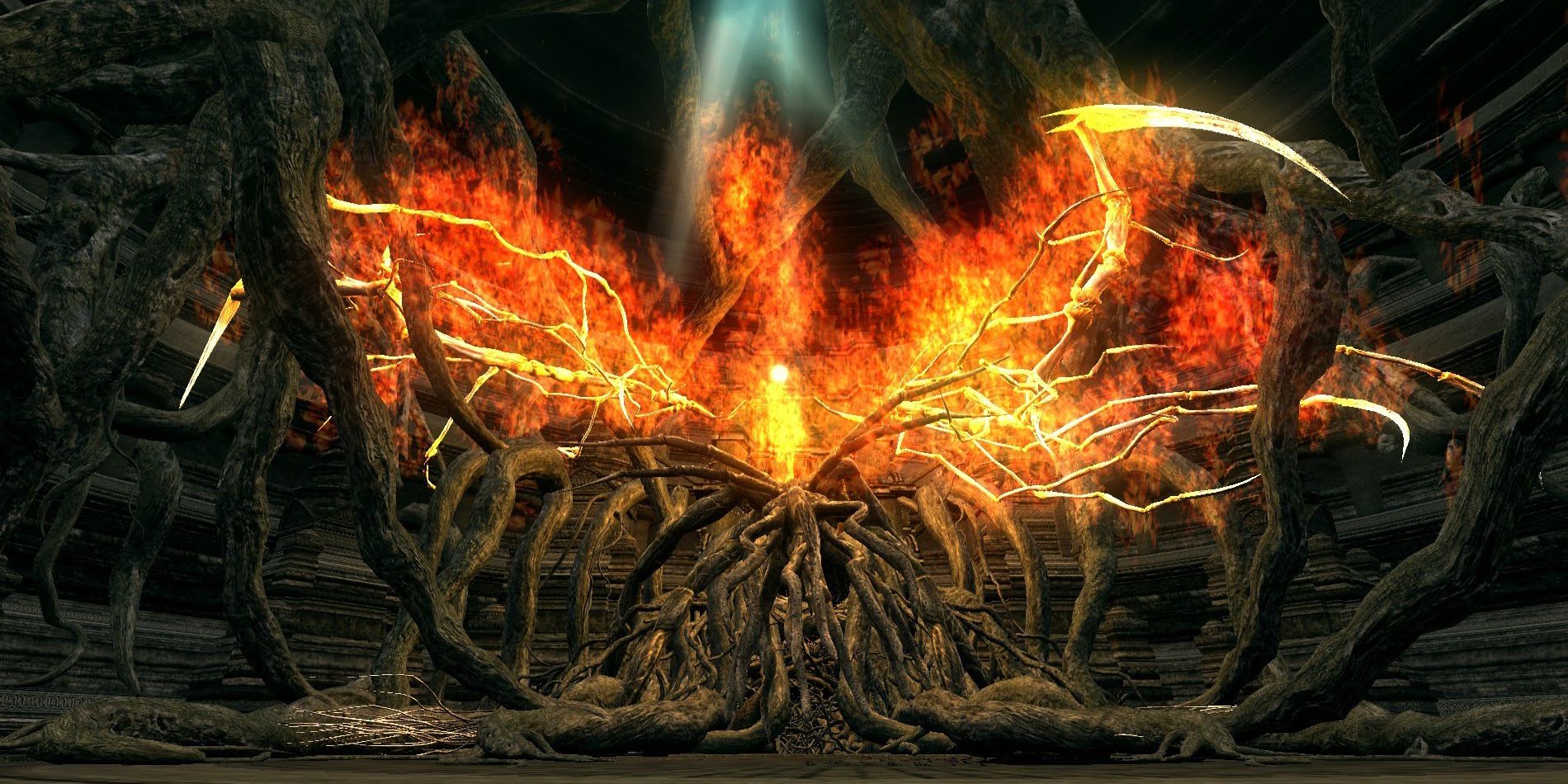 The Bed of Chaos as seen in Dark Souls