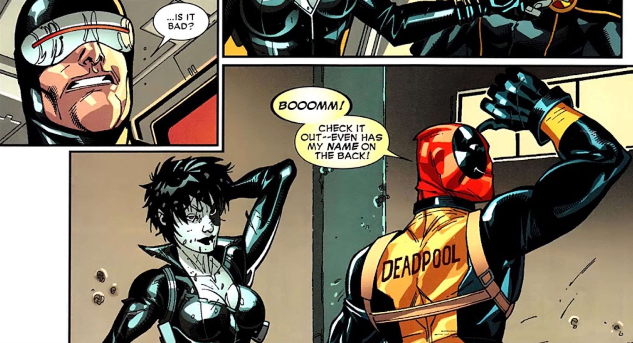 Deadpool Makes His Own X-Men Uniform