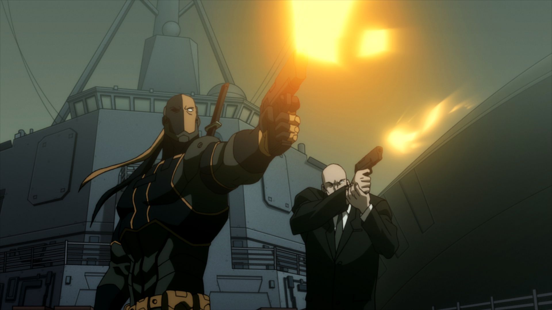 Deathstroke and Lex Luthor in Justice League The Flashpoint Paradox