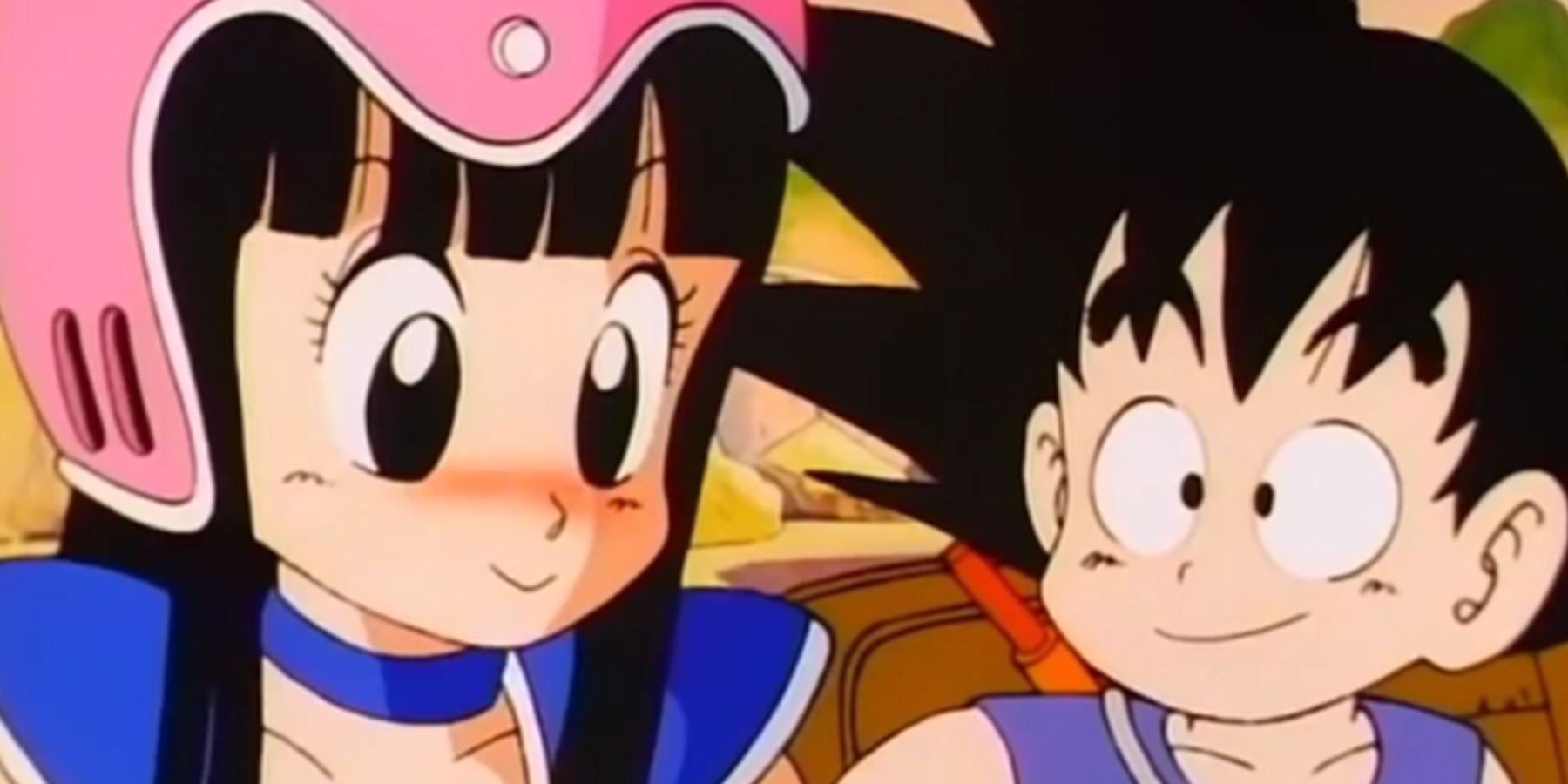 Dragon Ball's Goku and Chi-Chi as children.