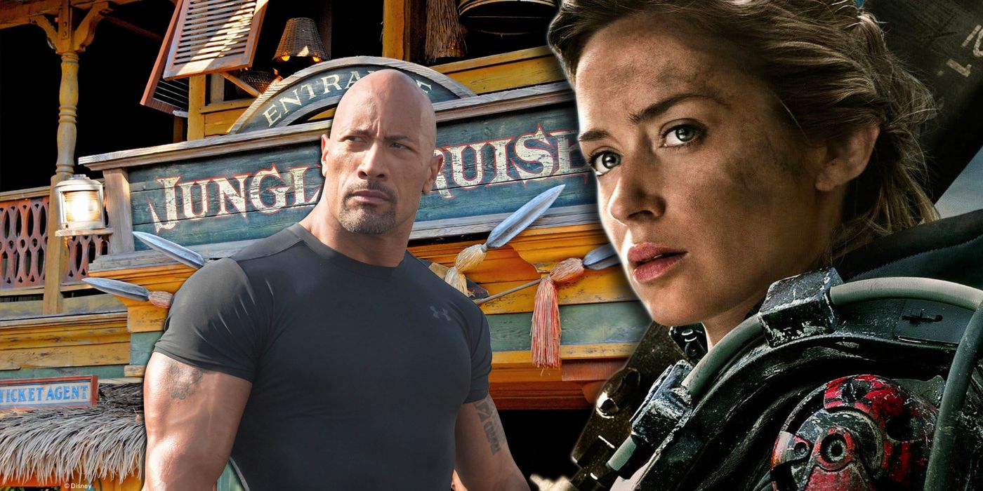 Emily Blunt and Dwayne Johnson and Jungle Cruise