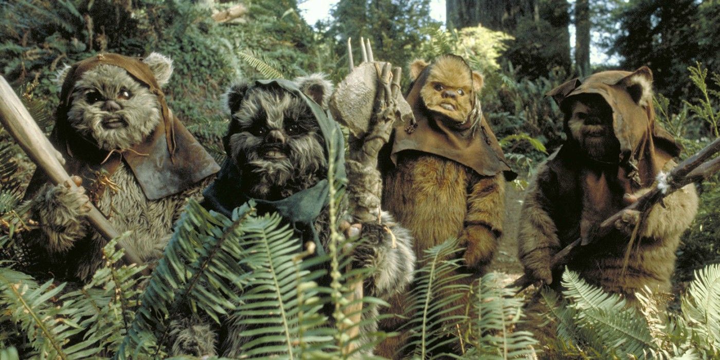 Ewoks ambush the rebels on Forest Moon of Endor Star Wars Return of the Jedi