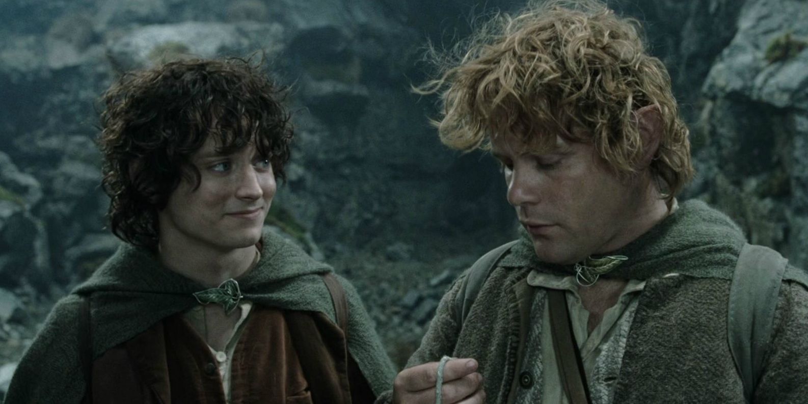 Frodo e Sam na Edição Estendida das Duas Torres