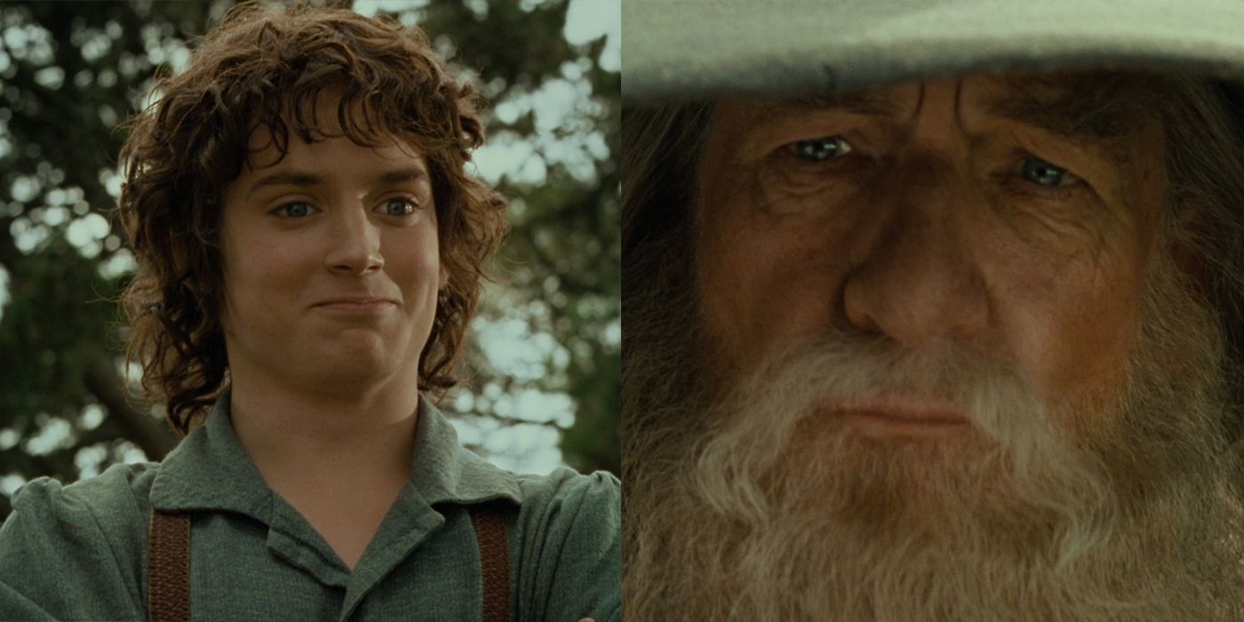 Frodo and Gandalf in Fellowship of the Ring