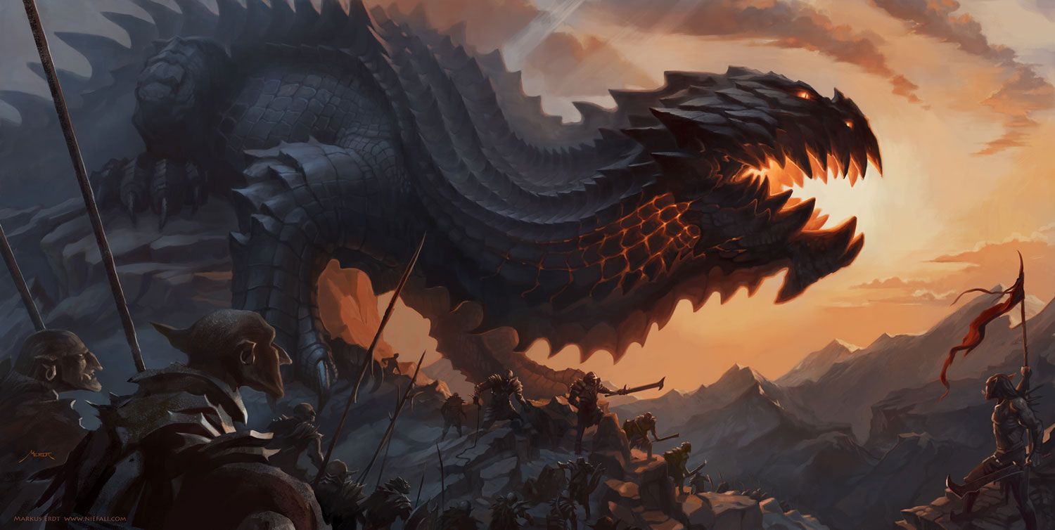 Glaurung by Markus Erdt Children of Hurin Tolkien