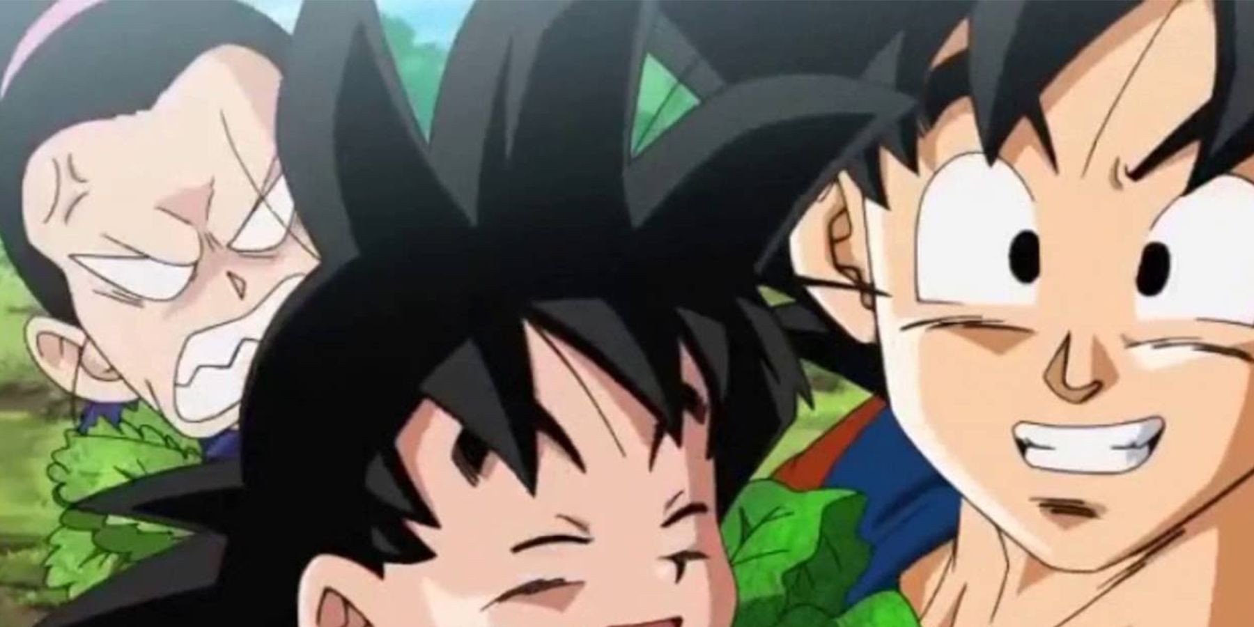 Gotan and Goku in Dragon Ball Z.