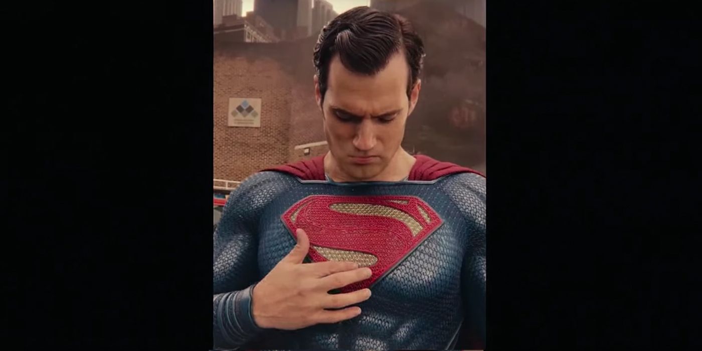 Henry Cavill as Superman in portrait in Justice League