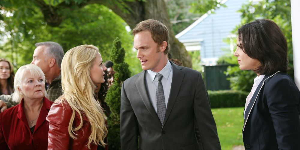 Jennifer Morrison David Anders and Lana Parrila in Once Upon A Time