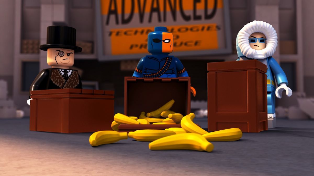 Justice League vs Bizarro League Lego movie features Brainwashed Deathstroke