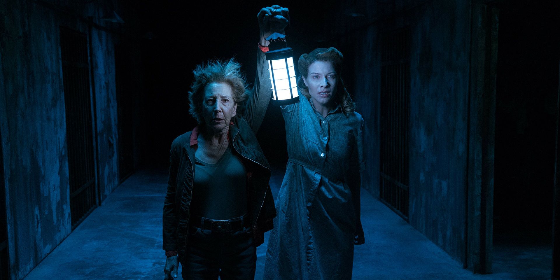 Lin Shaye and Tessa Ferrer in The Further in Insidious The Last Key