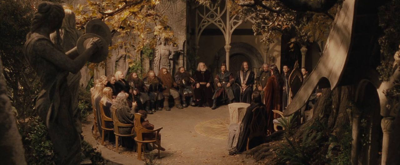 Lord of the Rings Rivendell Council of Elrond Fellowship of the Ring