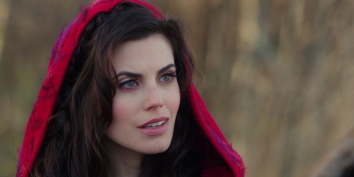 Red Riding Hood smiling softly in Once Upon A Time