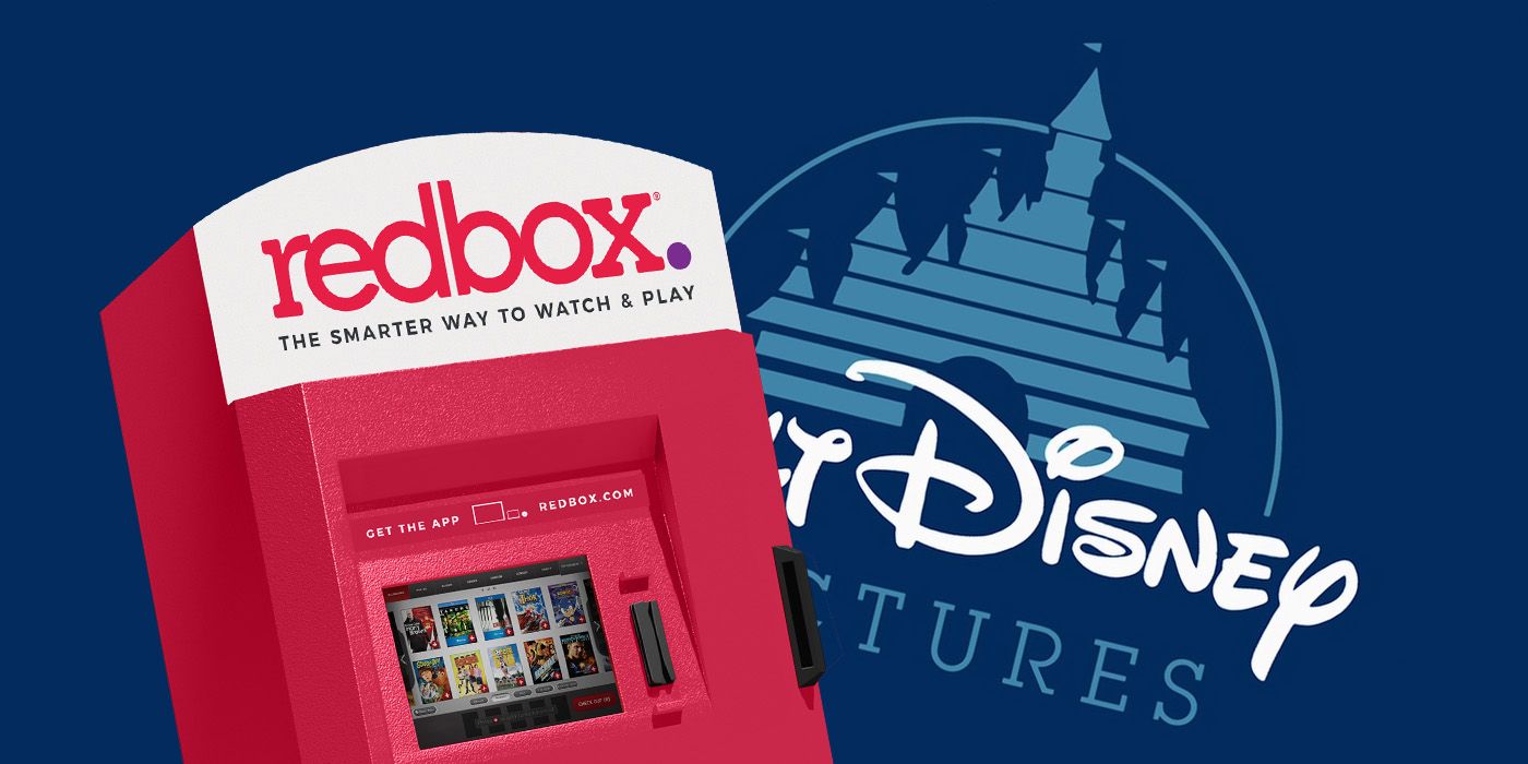 Redbox logo and Walt Disney Pictures logo