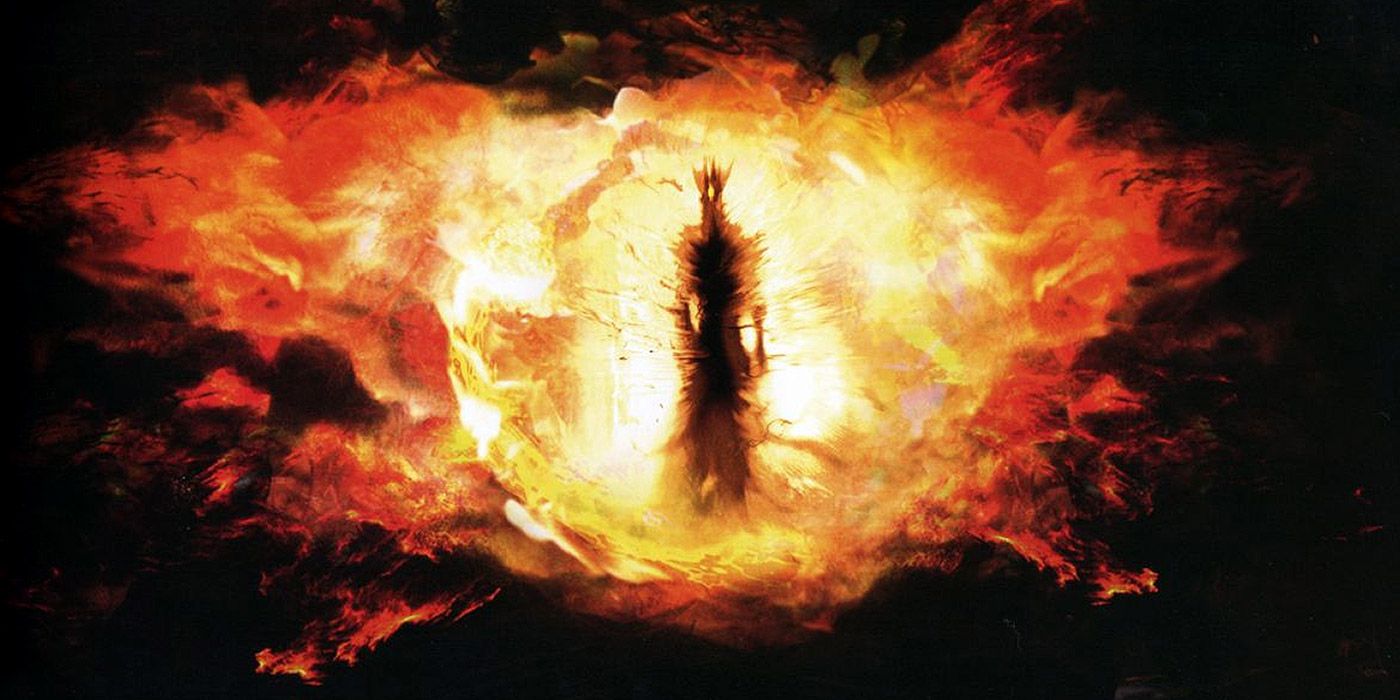 The Necromancer wreathed in flame from The Hobbit