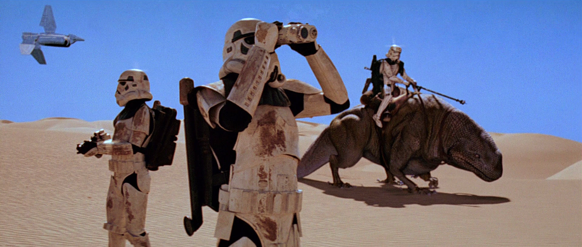 CGI Dewbacks in Star Wars: A New Hope
