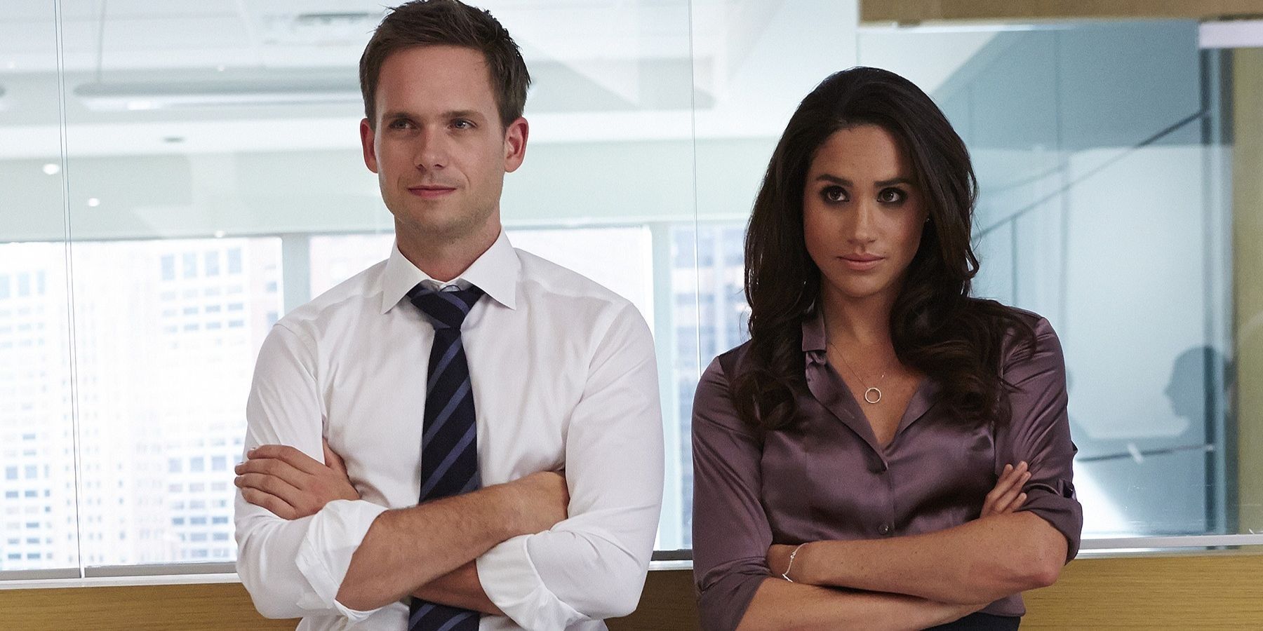 Mike Ross and Rachel Zane work in a law firm.