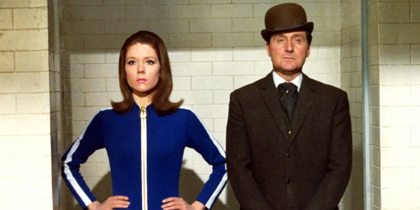 Diana Rigg and Patrick Macnee in The Avengers show