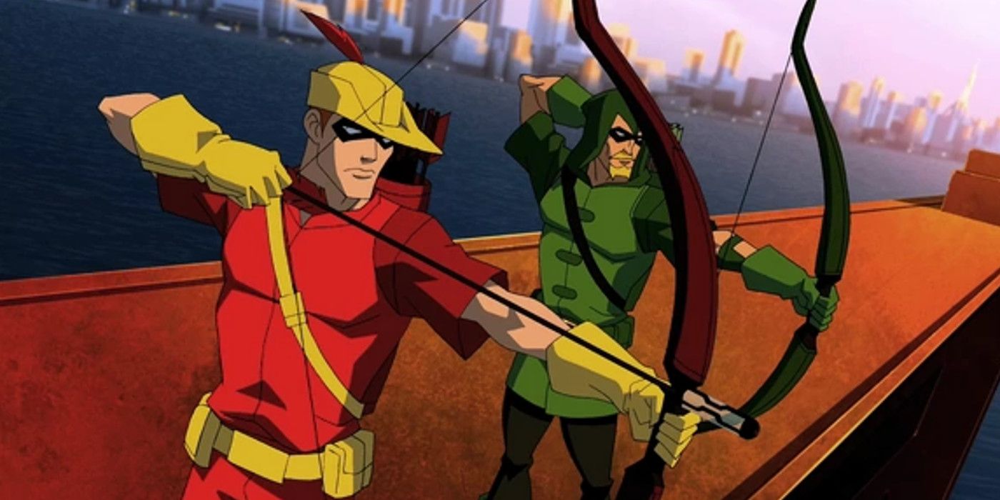 Young Justice Green Arrow and Speedy