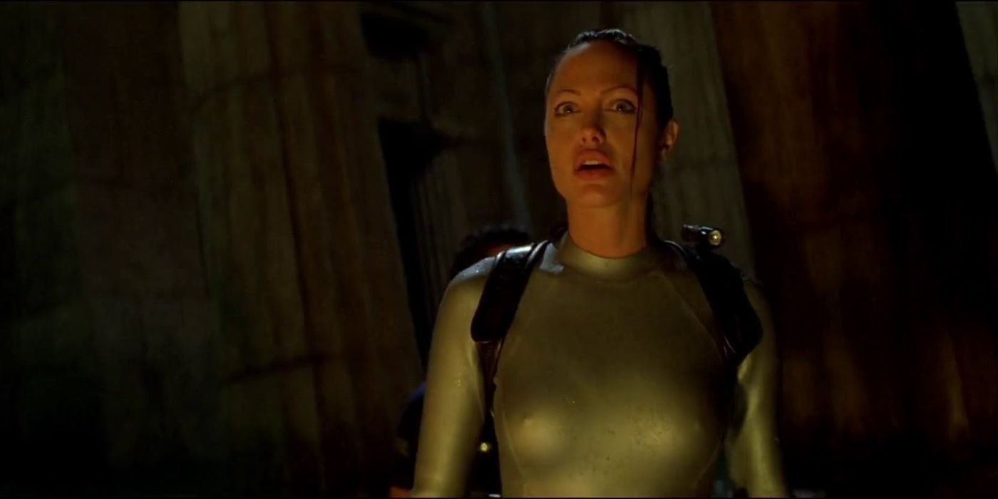Angelina Jolie in Lara Croft Tomb Raider: The Cradle of Life.