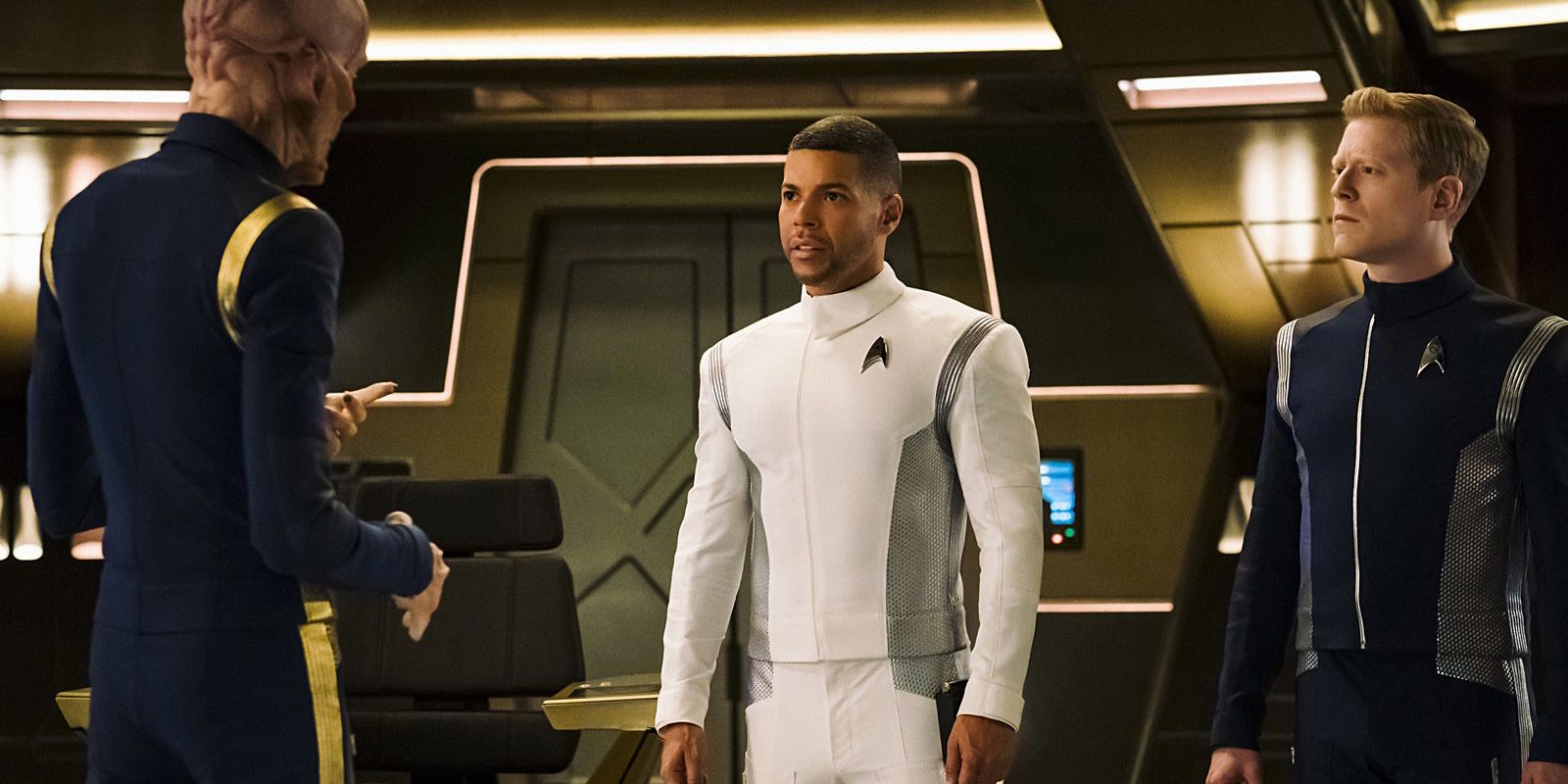 Culber, Saru, and Stamets in Star Trek: Discovery