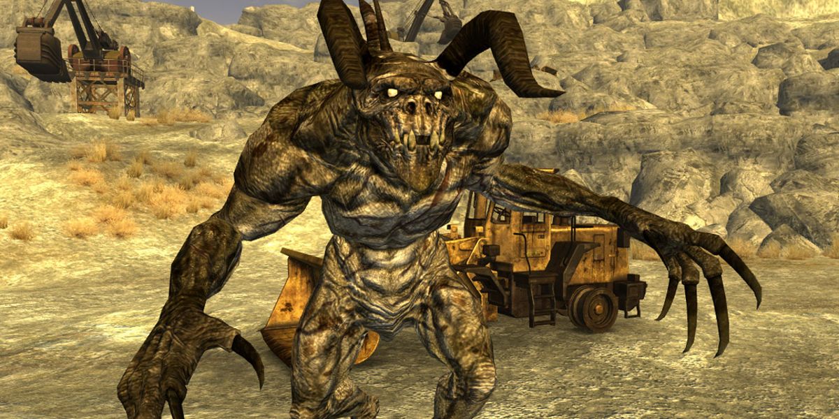 A Deathclaw Alpha Male from Fallout: New Vegas