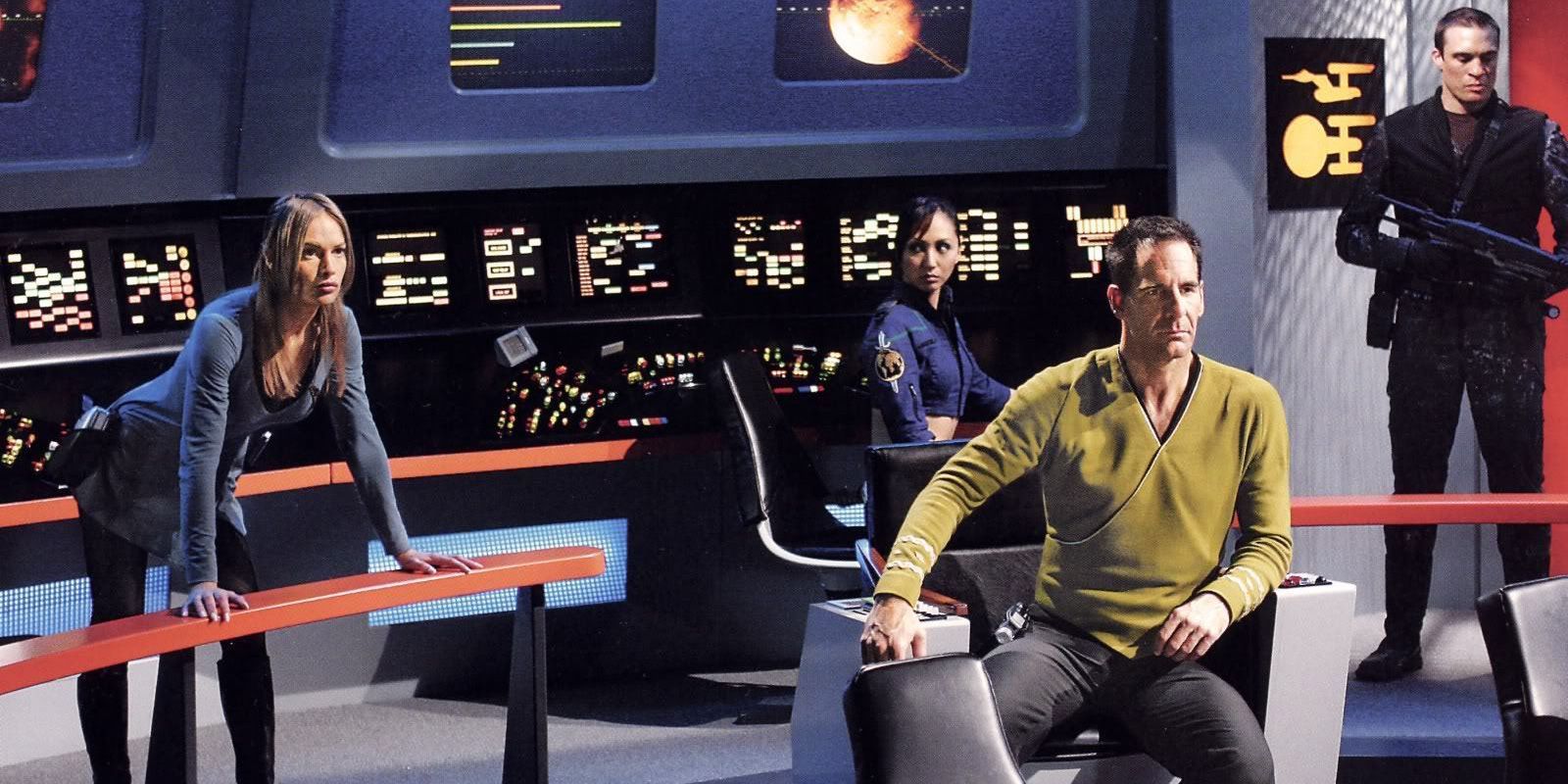 Scott Bakula as Captain Archer in Star Trek: Enterprise episode &quot;In a Mirror, Darkly&quot;
